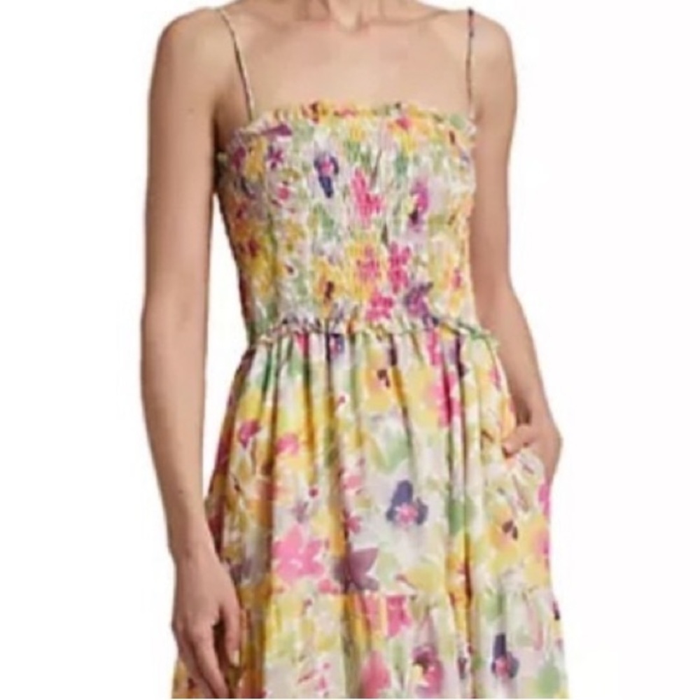 ML MONIQUE LHUILLIER Blooming Field Smocked